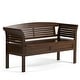 preview thumbnail 27 of 32, WYNDENHALL Raleigh SOLID WOOD 49 inch Wide Contemporary Entryway Storage Bench - 49 W x 18 D x 27 H