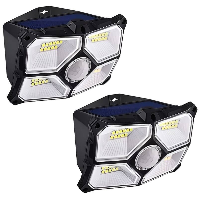 2 Pack Solar Outdoor Security Lights 40LED Motion Sensor Lights - N/A - 2 Lights