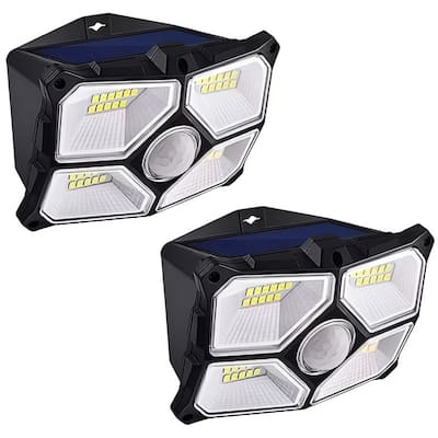 2 Pack Solar Outdoor Security Lights 40LED Motion Sensor Lights - N/A