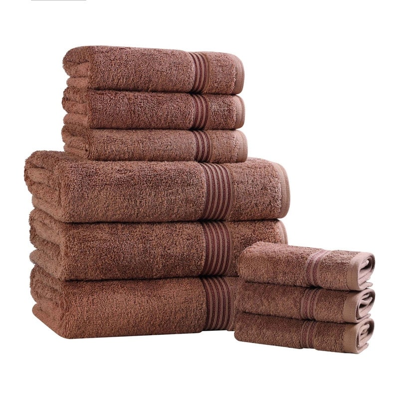 Superior Heritage Egyptian Cotton Absorbent 9-Piece Towel Set
