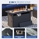 preview thumbnail 169 of 179, AOXUN Fire Pit Conversation Set Rattan Sofa Set Outdoor Furniture With Cushions