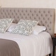 preview thumbnail 4 of 50, Jezebel Adjustable Full/Queen Tufted Headboard by Christopher Knight Home Light Beige Fabric