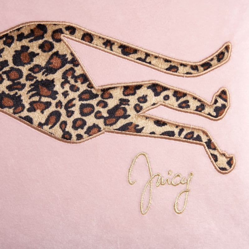 Juicy Couture Velvet Cheetah Pillow 14" x 24"