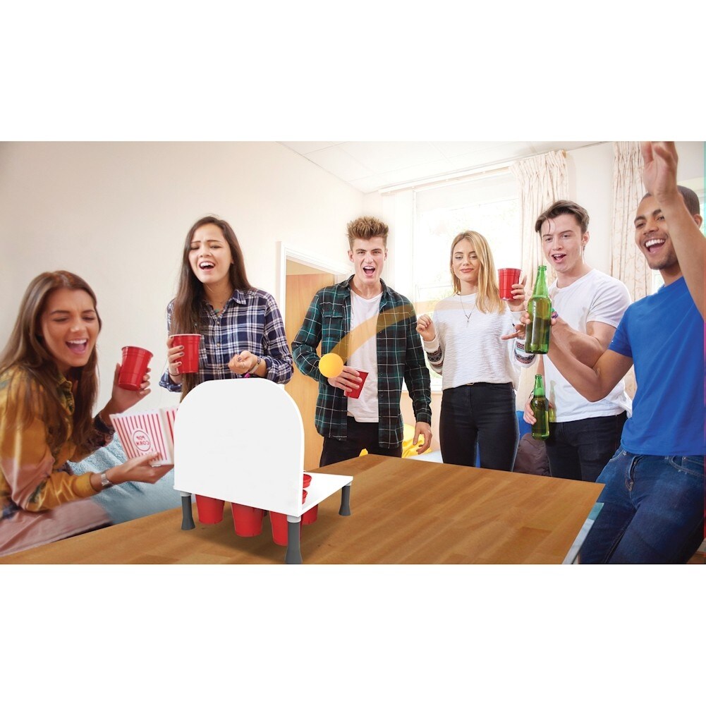 Shop Bank Shot Beer Pong Game Basketball Table Tennis Adult