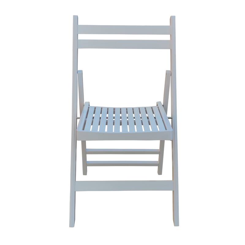 Versatile Slatted Wood Folding Chairs for All Occasions