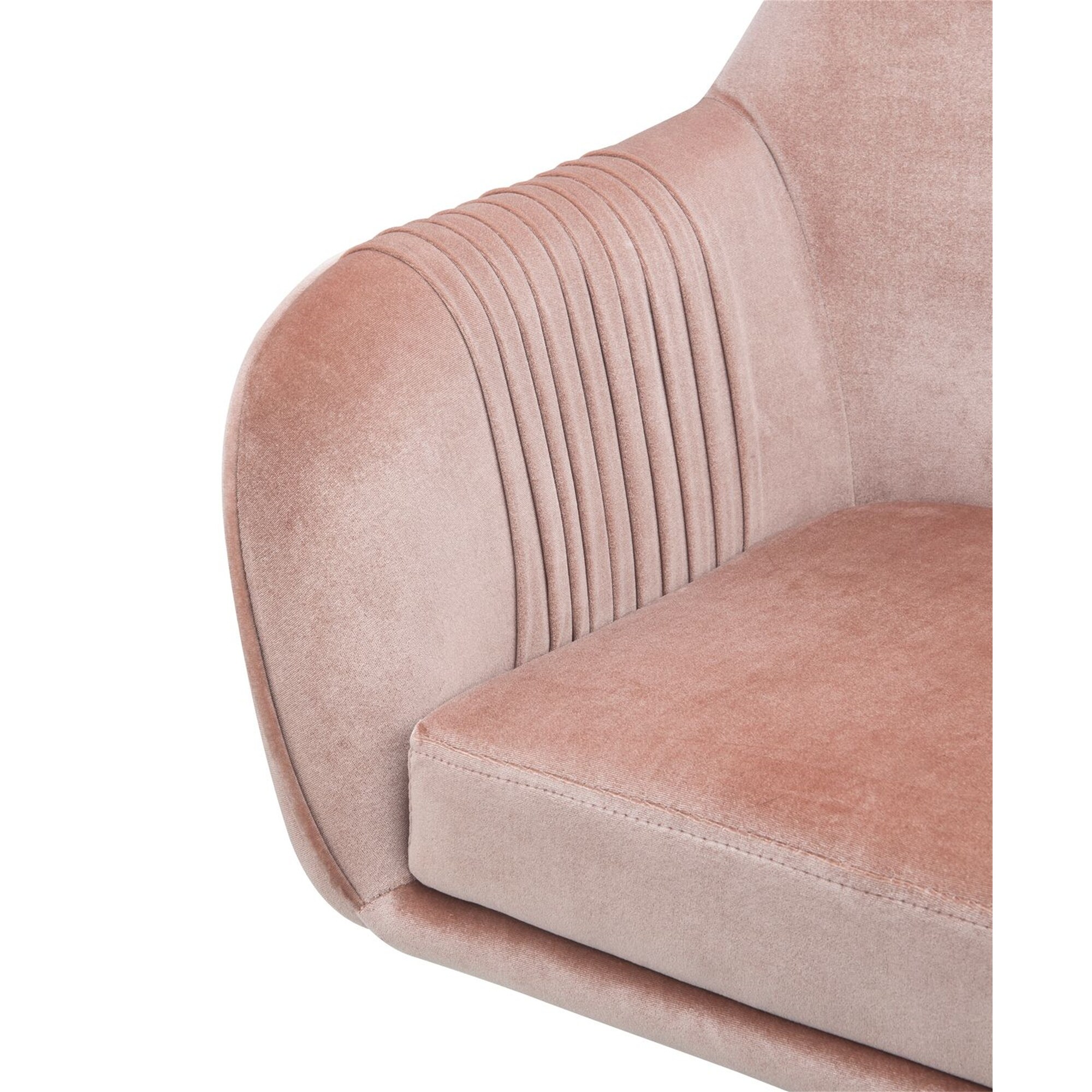 Peach velvet chair cheap