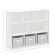 preview thumbnail 11 of 14, Guidecraft EdQ Essentials Three Shelf 8 Compartment Storage 36"