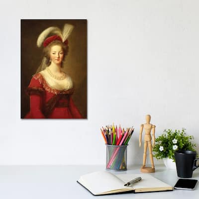 iCanvas "Portrait Of Marie Antoinette, Queen Of France" by Elisabeth Louise Vigee Le Brun Canvas Print