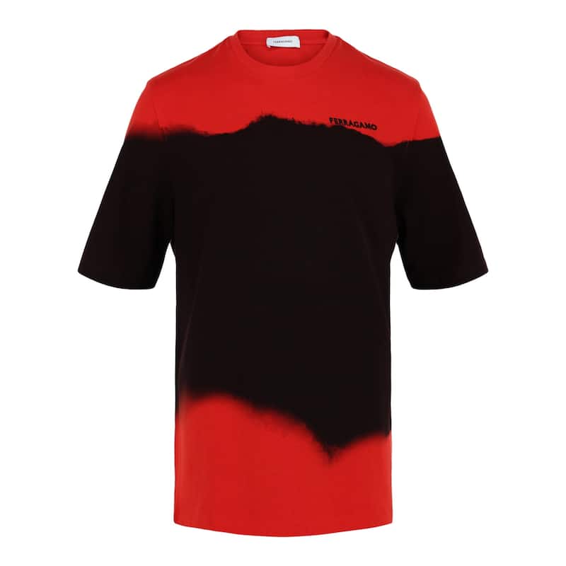 Ferragamo Printed Crewneck Short Sleeve T-Shirt