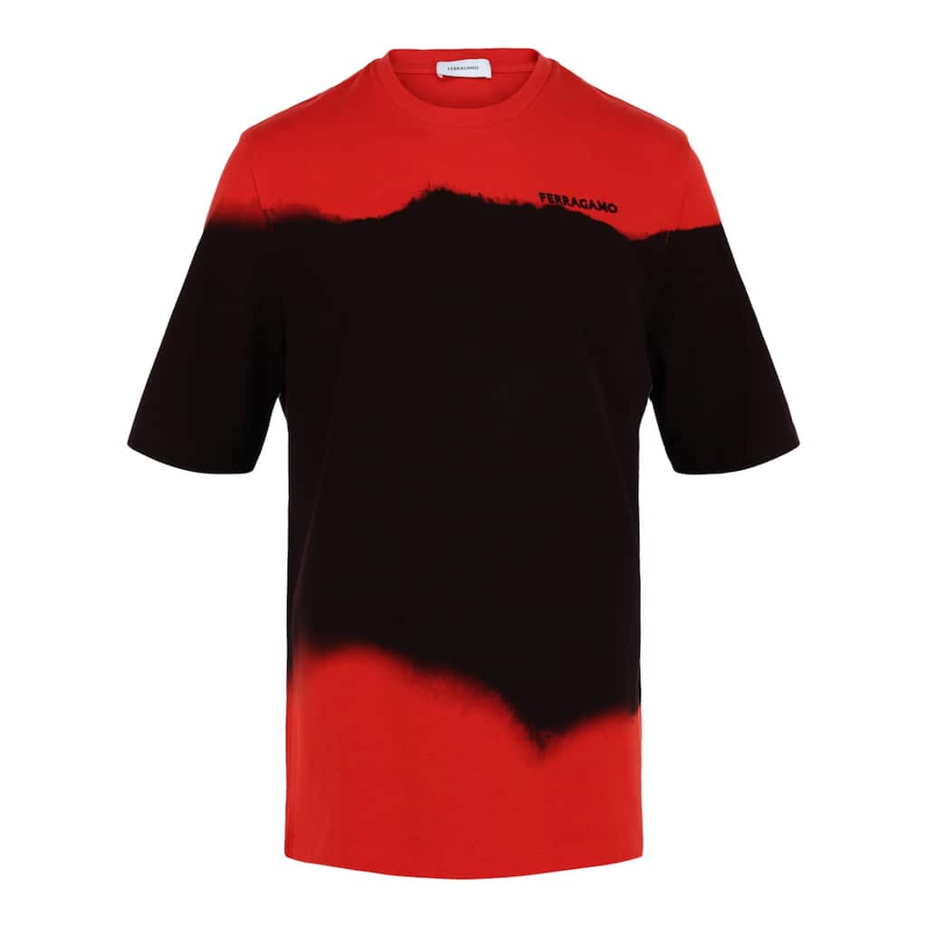 Ferragamo Printed Crewneck Short Sleeve T-Shirt