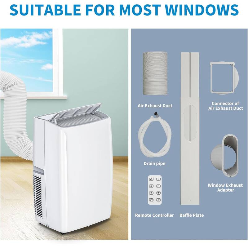 Portable Air Conditioner for Indoor Rooms, 3-In-1 AC Unit for Bedroom