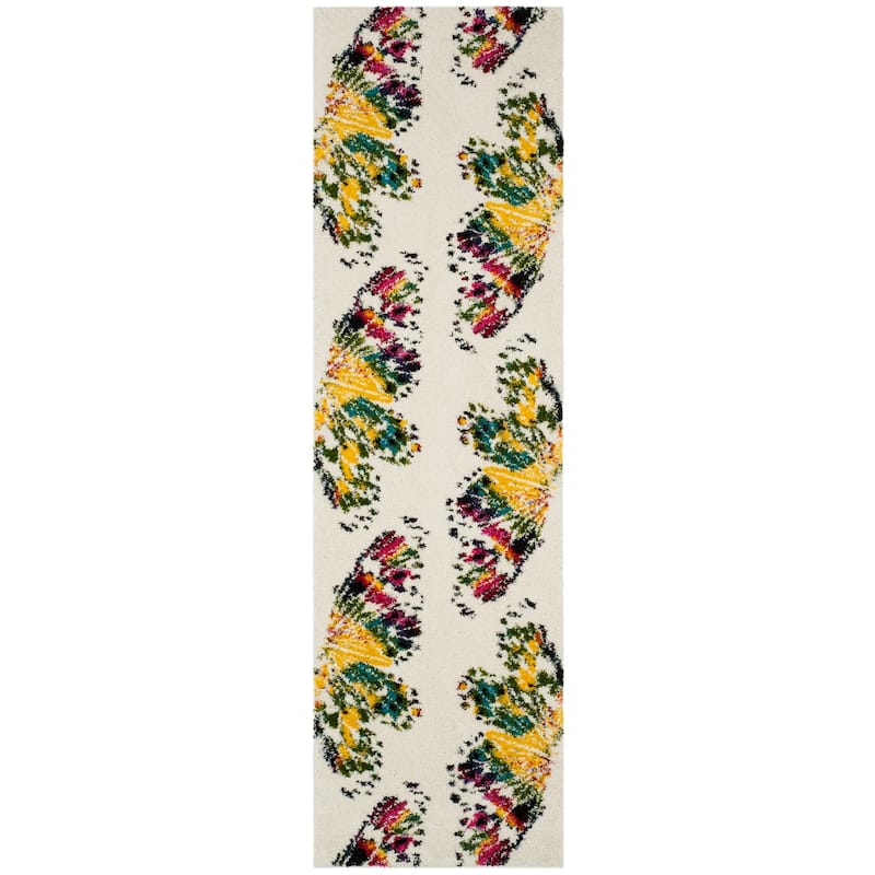 SAFAVIEH Fiesta Shag Asla Abstract Rug