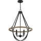 preview thumbnail 2 of 2, Bartlett 4-Light Pendant in Earth Black