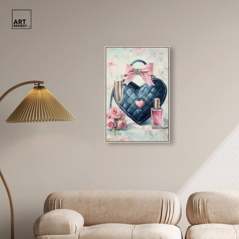Little Heart Shaped Purse II Canvas by Art Remedy