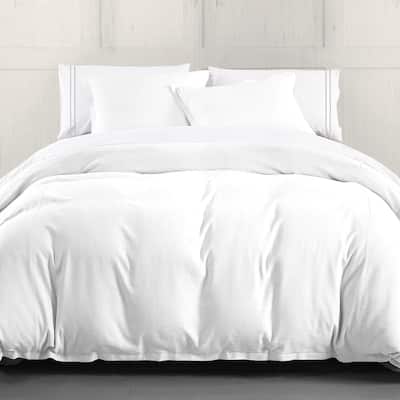 HiEnd Accents Hera Washed Linen Flange Duvet Cover Set, 3PC