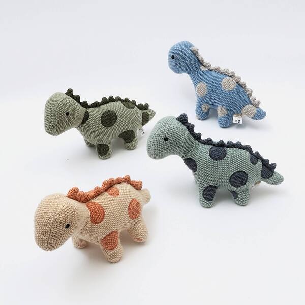 slide 2 of 4, Expobazaar Soft Dino Stuffed Toy (Sweet Green)