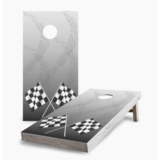 Tire Tracks Cornhole Game (Choose Wraps or Boards)