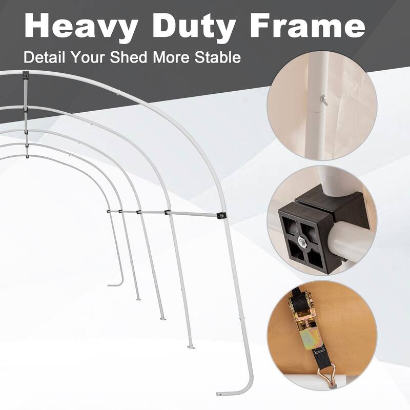 SUNBURY Heavy-Duty Carport,Portable Outdoor Canopy Garage