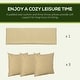 preview thumbnail 15 of 16, Outsunny 3-Seat Patio Swing Chair, Outdoor Canopy Swing Glider with Cushion with 3 Throw Pillows & Adjustable Shade for Porch