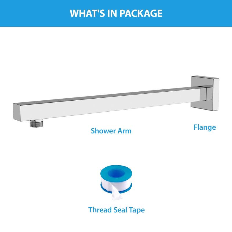 Shower Arm 16 Inch Shower Arm Wall Mounted Solid Extension Arm
