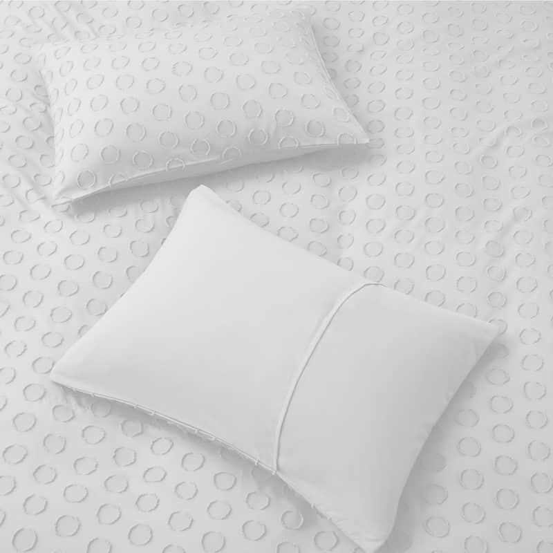Clipped Jacquard Geometric Duvet Cover & Pillowcase Set