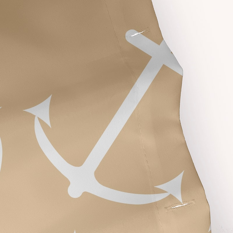 71 x 74-inch Anchor's Up Geometric Print Shower Curtain
