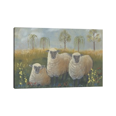 iCanvas "Three Sheep" by Pam Britton Canvas Print