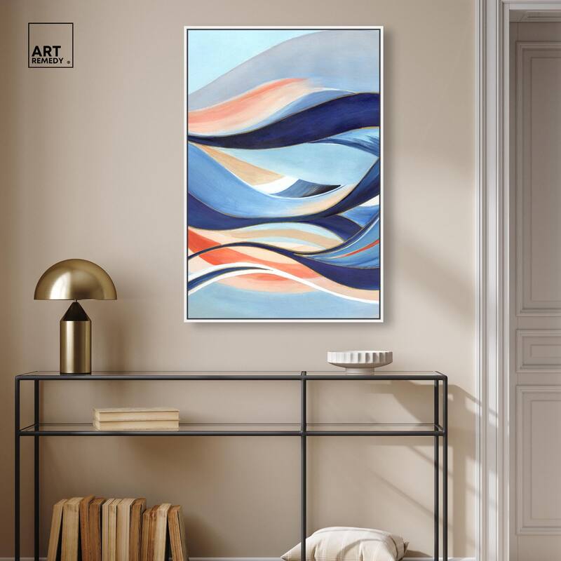 Glowing Blue I Canvas by Art Remedy