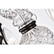 preview thumbnail 5 of 11, Antique Black 6-Light Wrought Iron Chandelier with Crystals Hanging