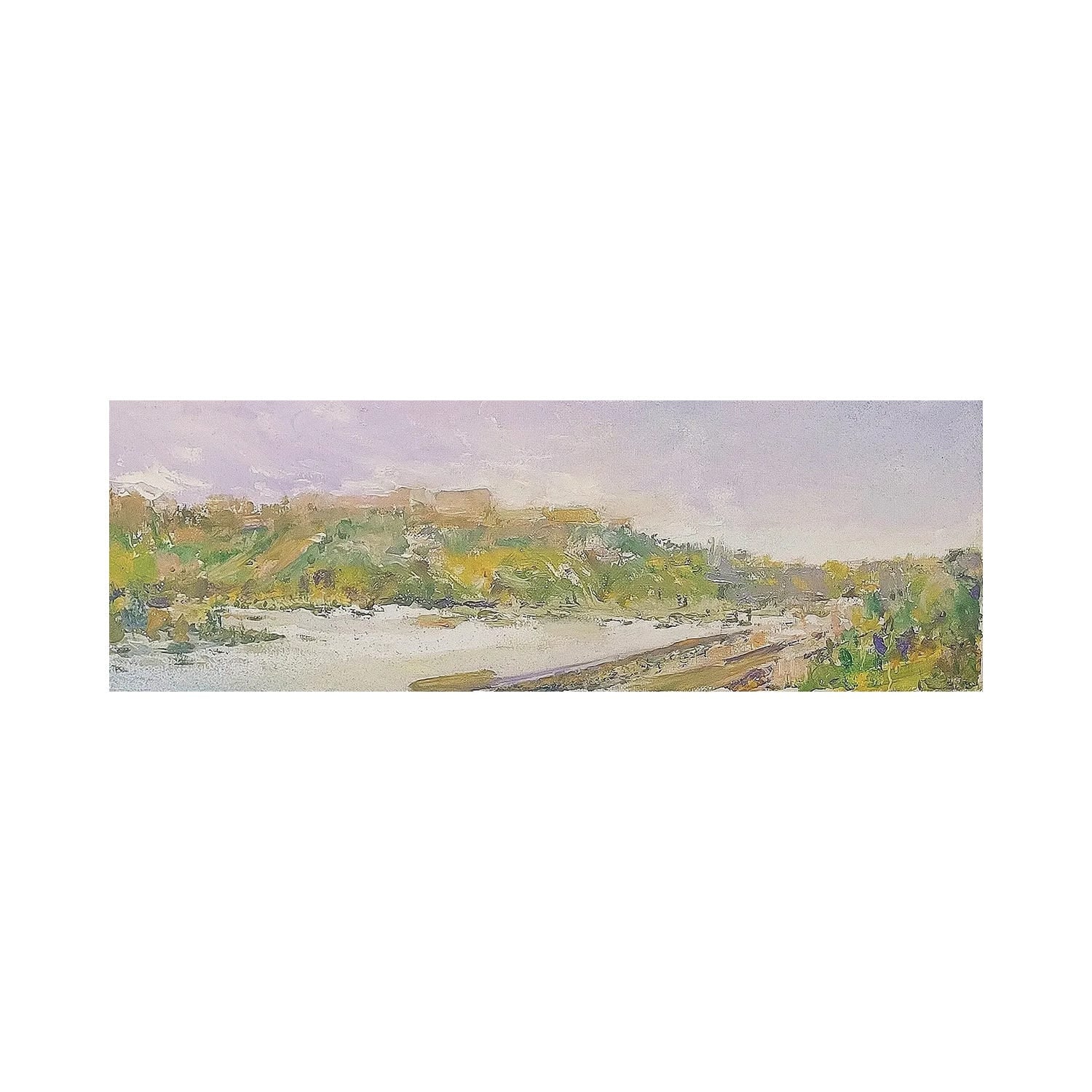 "Ehrenbreitstein On The Rhine" by Wayne Sleeth Canvas Print