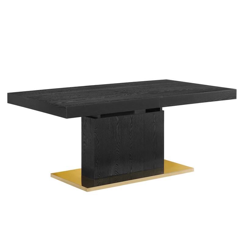 Vector Expandable Dining Table - Black Gold