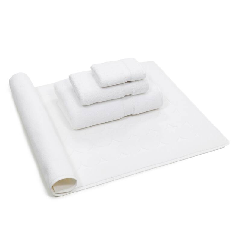 Authentic Hotel and Spa Turkish Cotton 4-piece Towels Set - White