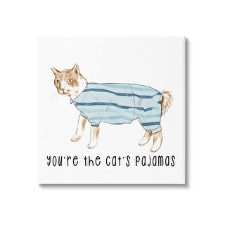 Stupell The Cat s Pajamas Phrase Canvas Wall Art Design By Lil Rue stupell-the-cat-s-pajamas-phrase-canvas-wall-art-design-by-lil-rue