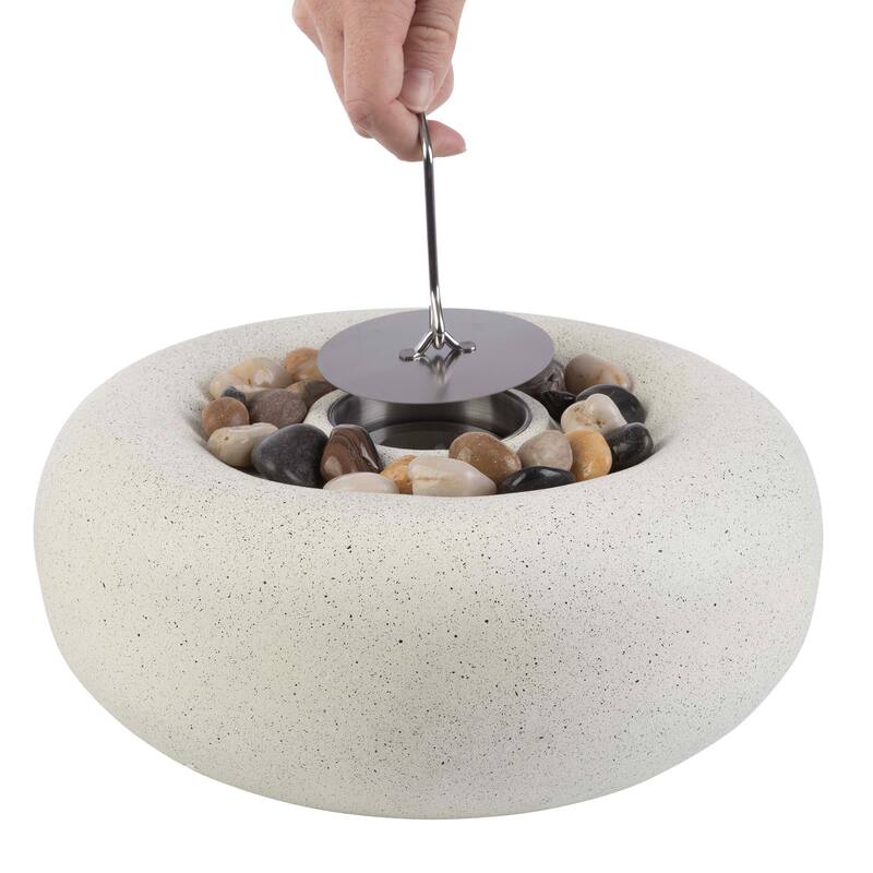 Pure Garden Bioethanol or Rubbing Alcohol Smokeless Tabletop Fire Pit