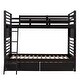 preview thumbnail 4 of 25, Twin Over Twin Wood Bunk Bed with Drawers, Safety Guardrails, Convertible to Two Beds