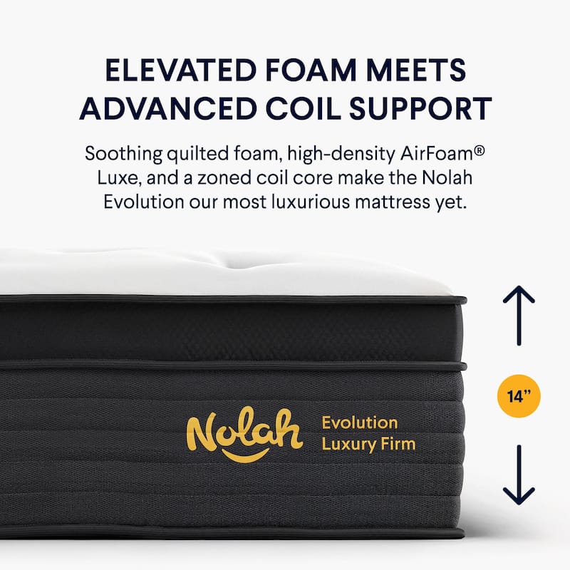 Nolah Evolution Hybrid Mattress with Cooling Pillow Top