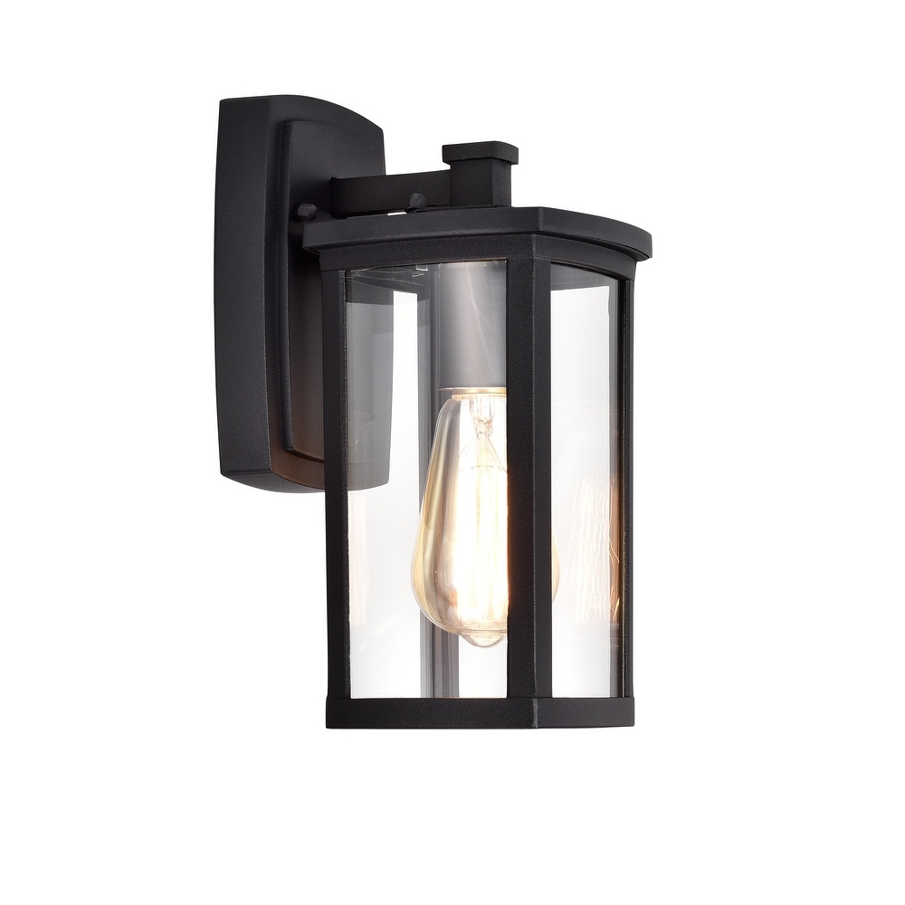 Hyannis Two Light Wall Lantern in Textured Black