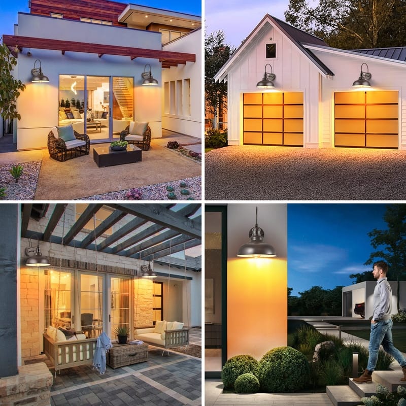 Motion Sensor Outdoor Wall Lights Waterproof Wall Lantern for House Porch Garage