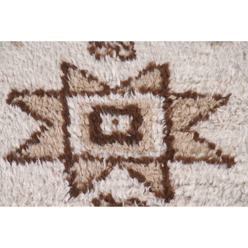 Geometric Anatolian Turkish Runner Rug Handmade Wool Carpet - 3'0"x 11'2"