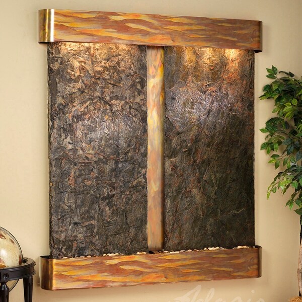 Cottonwood Falls Fountain - Rustic Copper - Rounded Edges - Choose Options