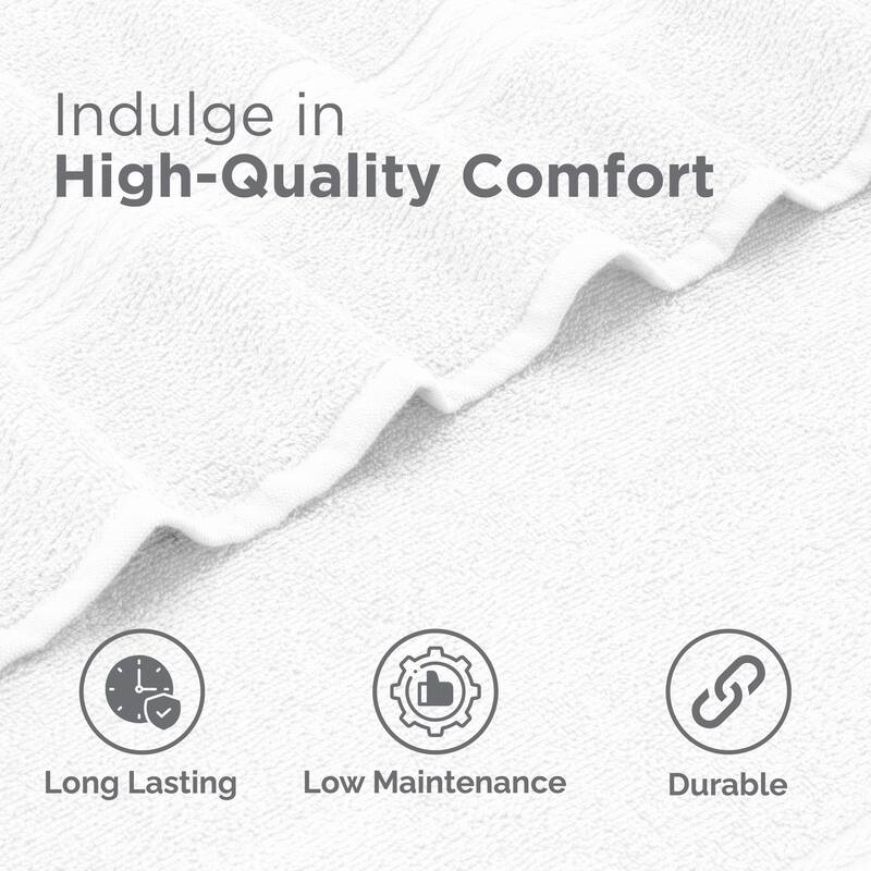 Superior Miami 100% Cotton 6-Piece Towel Set - Lightweight & Quick Drying