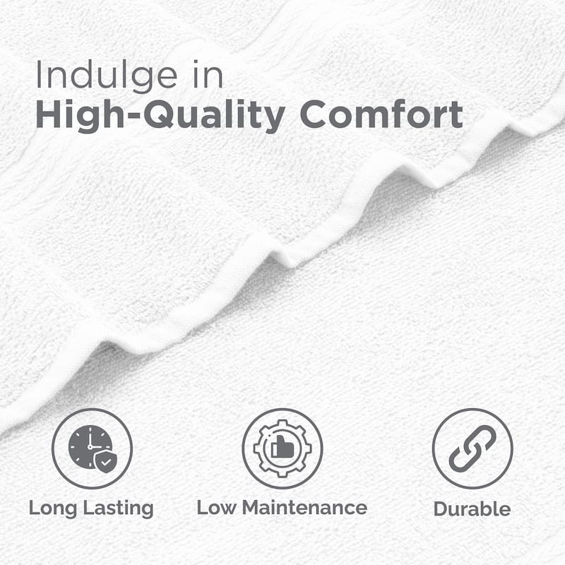 Superior Miami 100% Cotton 6-Piece Towel Set - Lightweight & Quick Drying