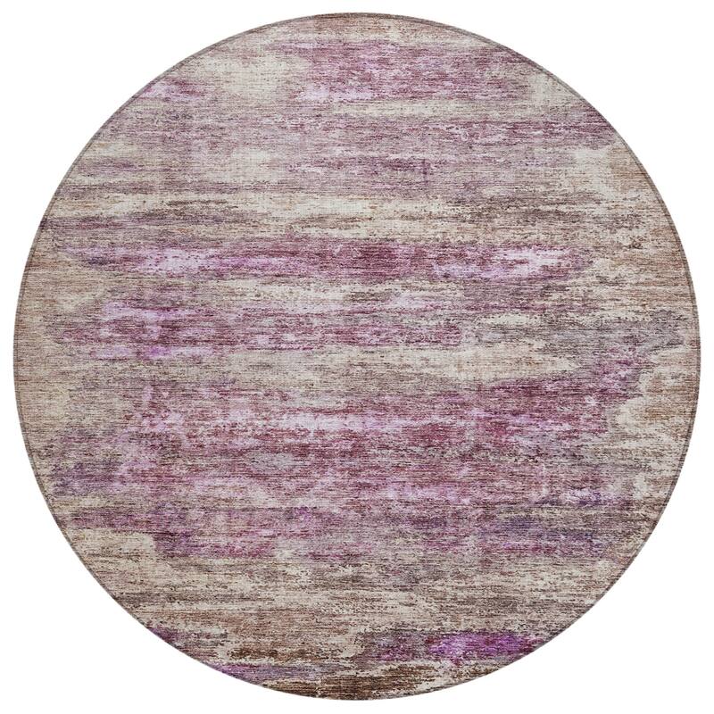 Machine Washable Indoor/ Outdoor Ombre Solid Chantille Rug