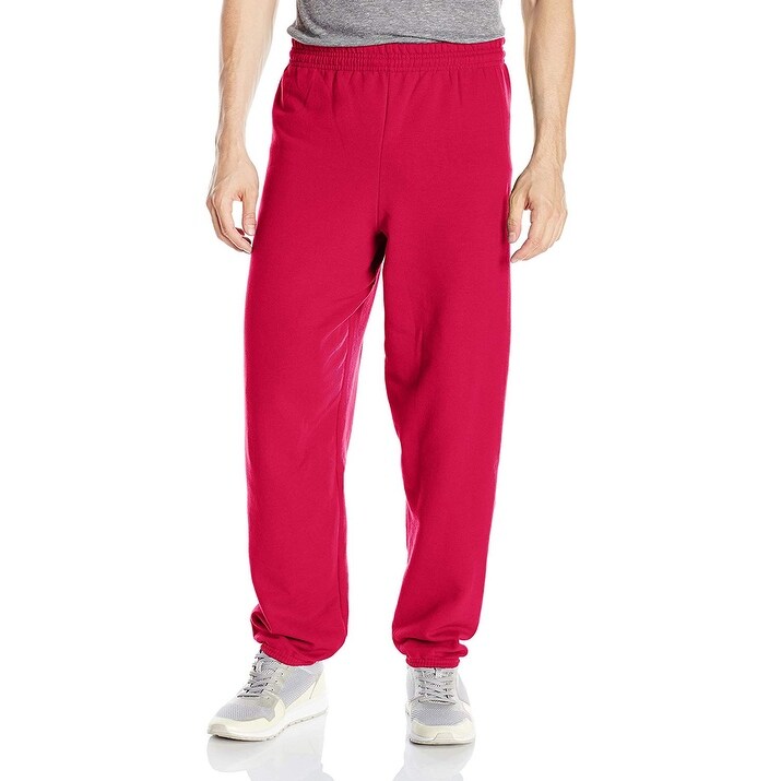 Activewear 2 Hanes Branded Mens Ecosmart Fleece Sweatpants Red And Blue ...