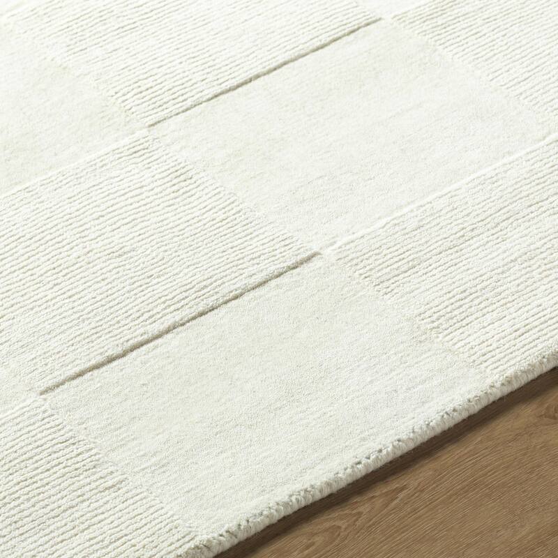 Nathan Casual Solid Color Wool Area Rug