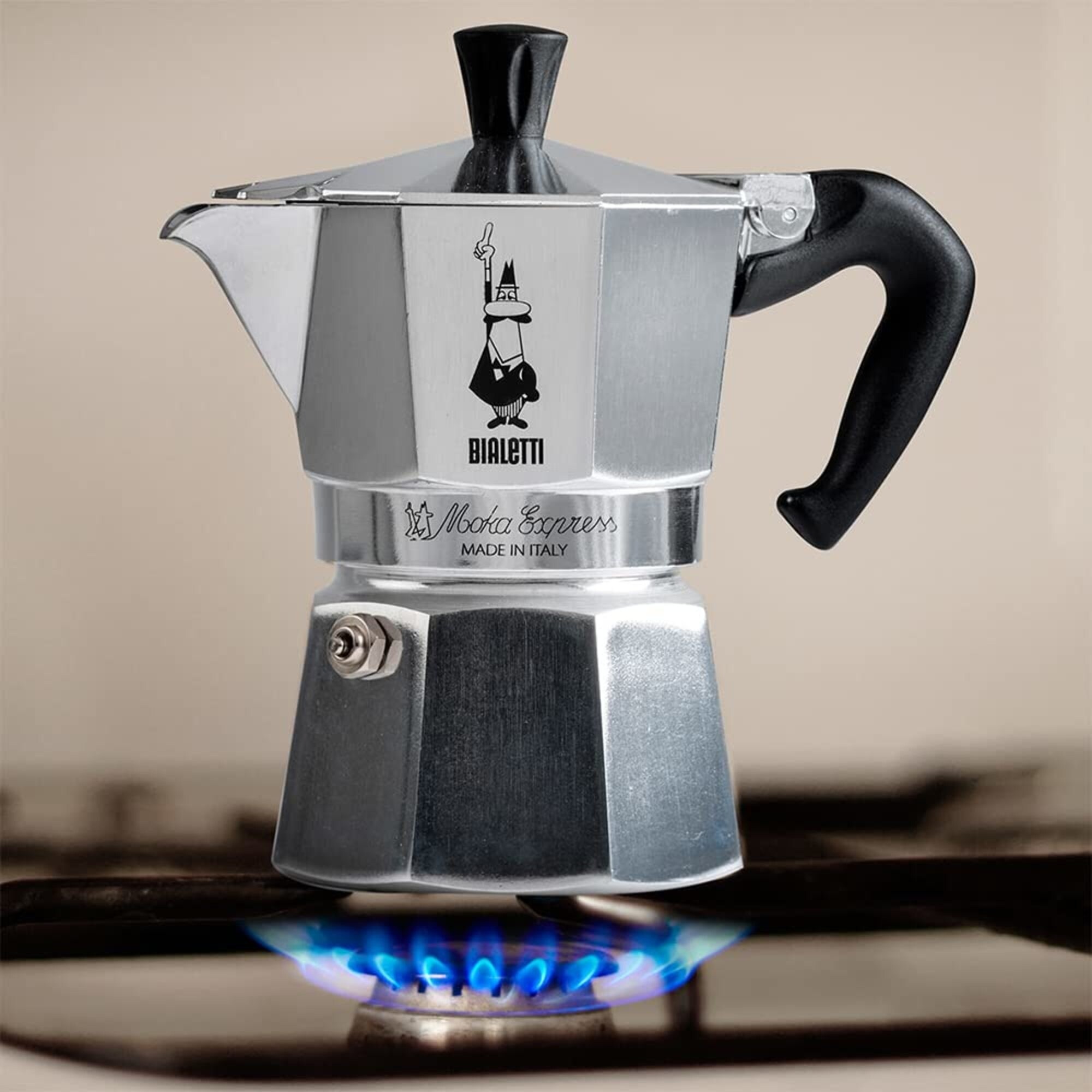 Moka Express 18-Cups Iconic Stovetop Espresso Maker, Aluminum