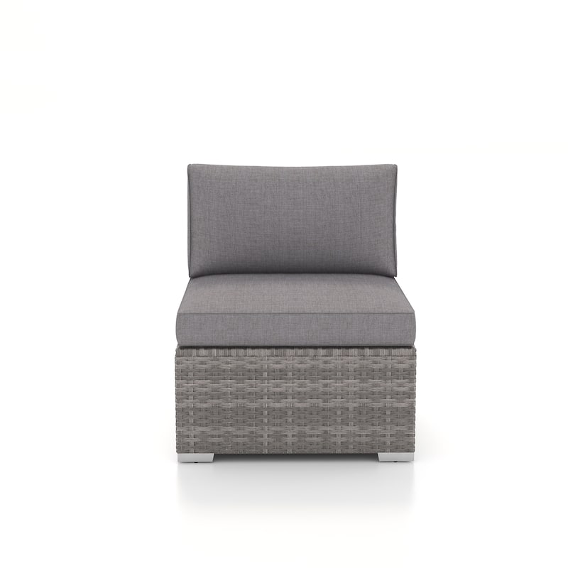 Outdoor Wicker Single Sofa Without Armrests