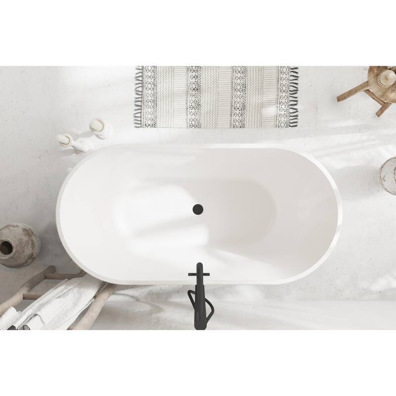 Melisande Bathtub in Glossy White