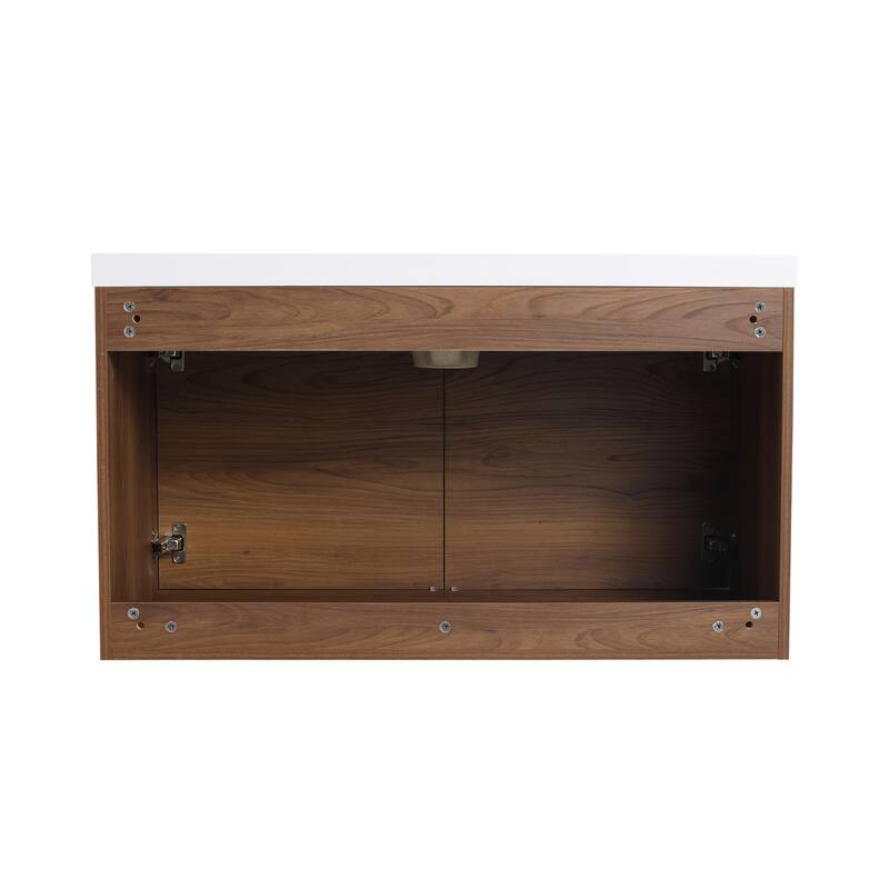 Beingnext 16''/20''/24"/30"/36" Bathroom Vanity with Sink, Floating Bathroom Vanity with Soft Close Door
