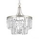 preview thumbnail 7 of 5, Luxury Cosmopolitan Ceiling, 19"H x 16.25"W, with Traditional Style, Antique Silver, by Urban Ambiance - 19H x 16-1/4W x Dep